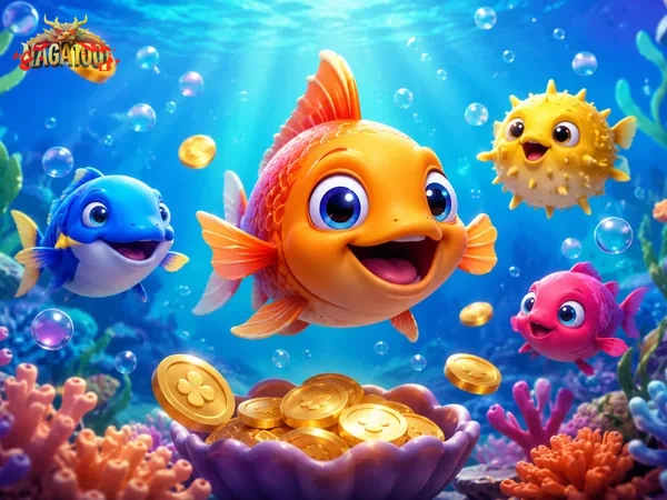 Adegan perburuan ikan dalam Fishing E Lu Fa